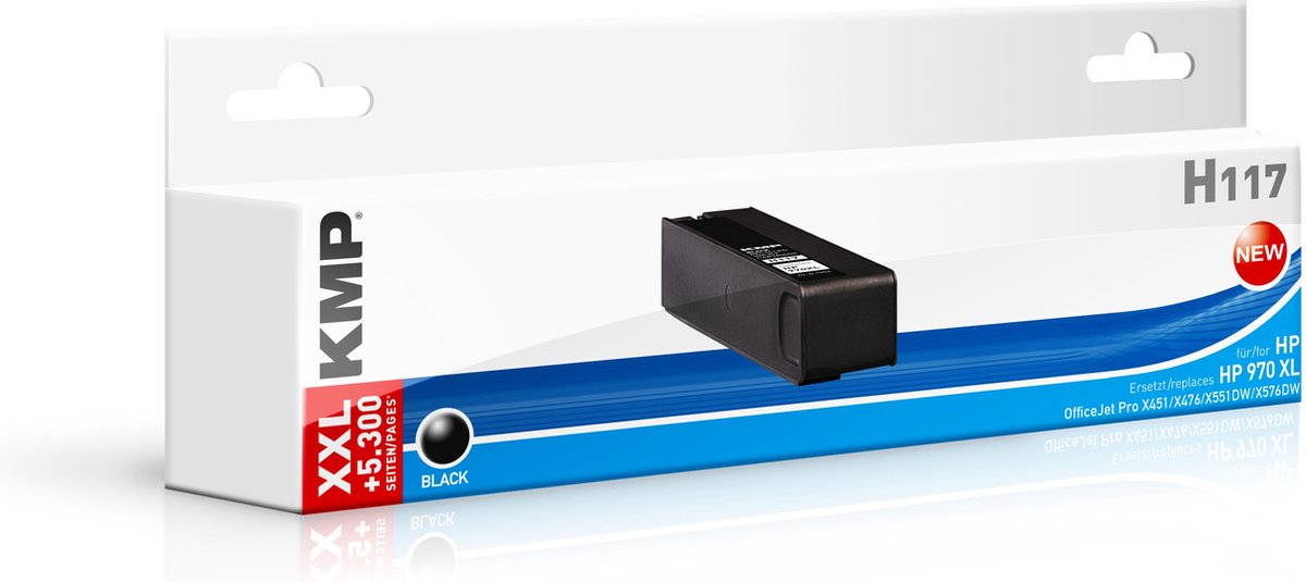KMP H117 inktcartridge Zwart