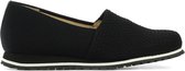 Hassia Vrouwen Leren Instapschoenen / Damesschoenen / Instapper 301687 - Zwart - Maat  37