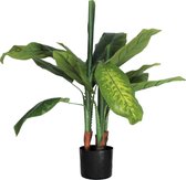 Dieffenbachia Kunstplant 90cm | Kunstplant in pot | Dieffenbachia kunstplant voor Binnen | Grote kunstplant