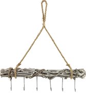 Non-branded Decoratiehanger Tessa 45 X 5 X 40 Cm Hout Naturel