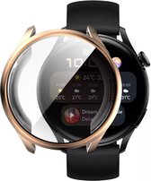 Huawei Watch 3 Hoesje Hard Plastic Bumper met Tempered Glass Roze