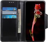 Motorola Moto G60s Hoesje Wallet Book Case Kunstleer Zwart