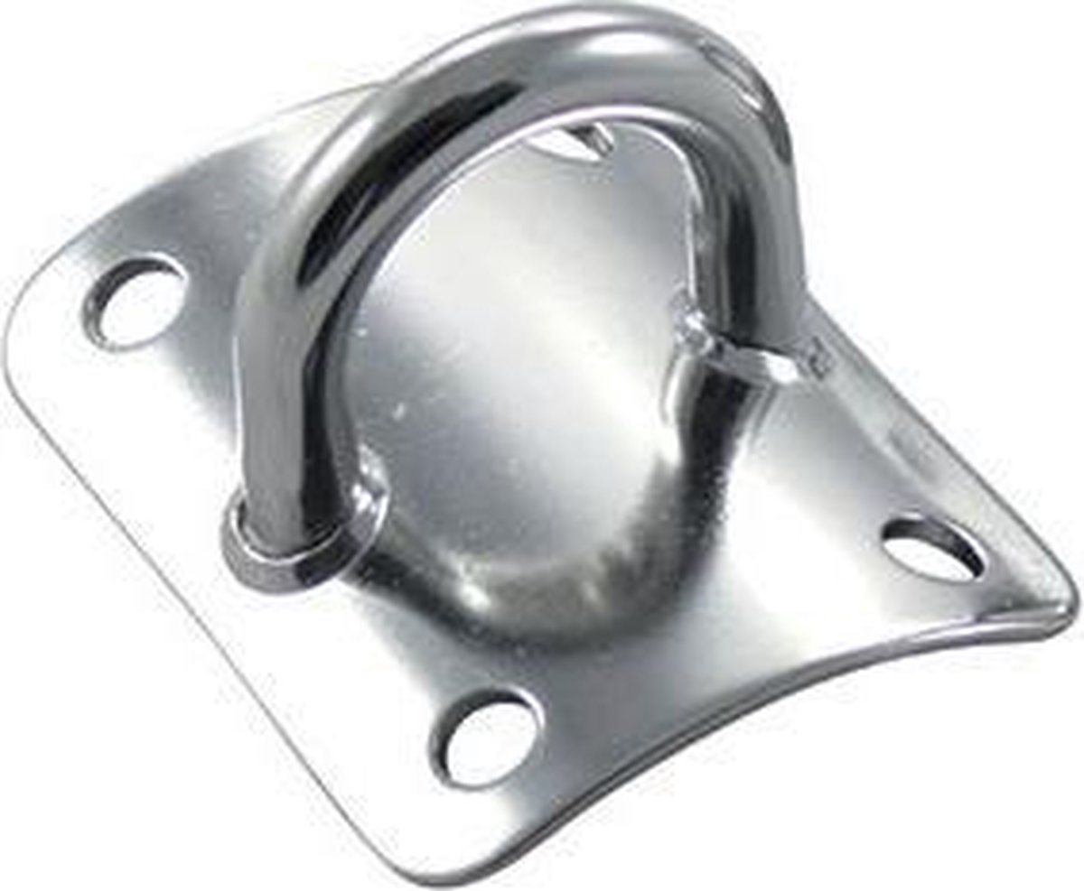 Mastplaat gewalst 60 - 70 mm horizontaal RVS-316