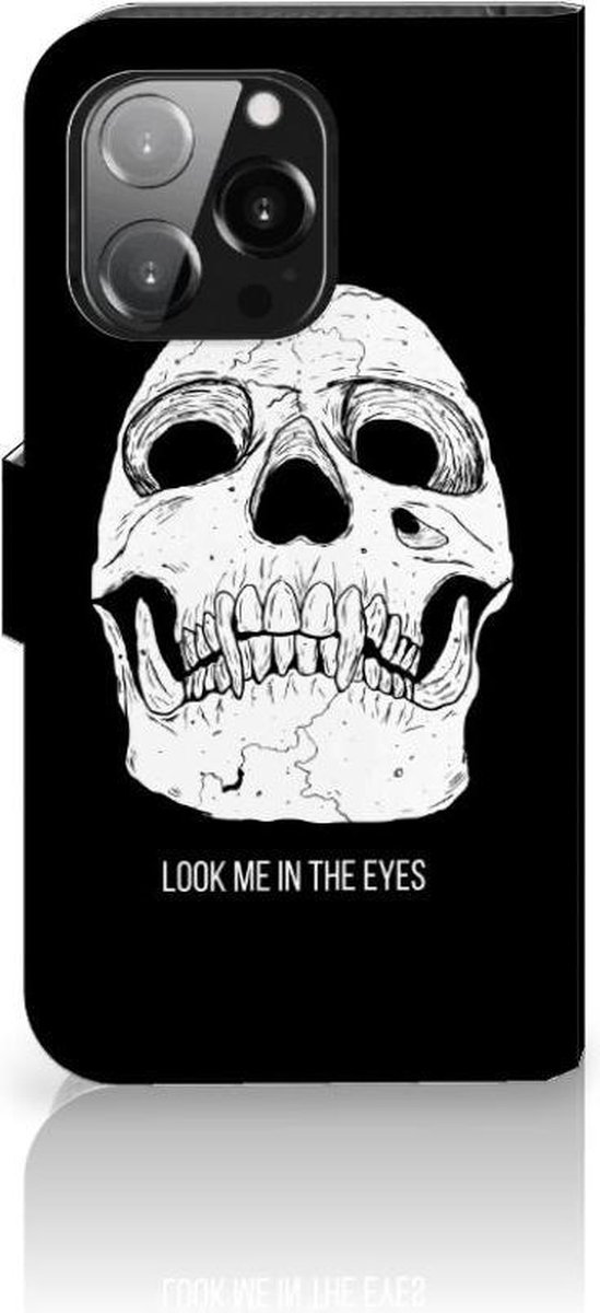 Telefoonhoesje met Naam iPhone 13 Pro Skull Eyes