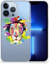 Telefoonhoesje Geschikt voor iPhone 13 Pro Back Cover Siliconen Hoesje Super als Cadeautjes voor Jongens Lion Color