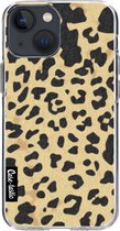 Casetastic Apple iPhone 13 mini Hoesje - Softcover Hoesje met Design - Leopard Print Sand Print