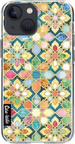 Casetastic Apple iPhone 13 mini Hoesje - Softcover Hoesje met Design - Gilded Moroccan Mosaic Tiles Print