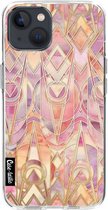 Casetastic Apple iPhone 13 Hoesje - Softcover Hoesje met Design - Coral and Amethyst Art Print