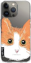 Casetastic Apple iPhone 13 Pro Hoesje - Softcover Hoesje met Design - Little Cat Print