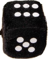 knuffeldobbelsteen 4,5 cm zwart