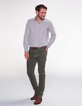 Steppin' Out Herfst/Winter 2021  Brushed Cotton Button Down Shirt Mannen - Regular Fit - Katoen - Bruin (XL)