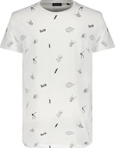 DEELUXE Katoenen T-shirt met patroon NOTSORRY White