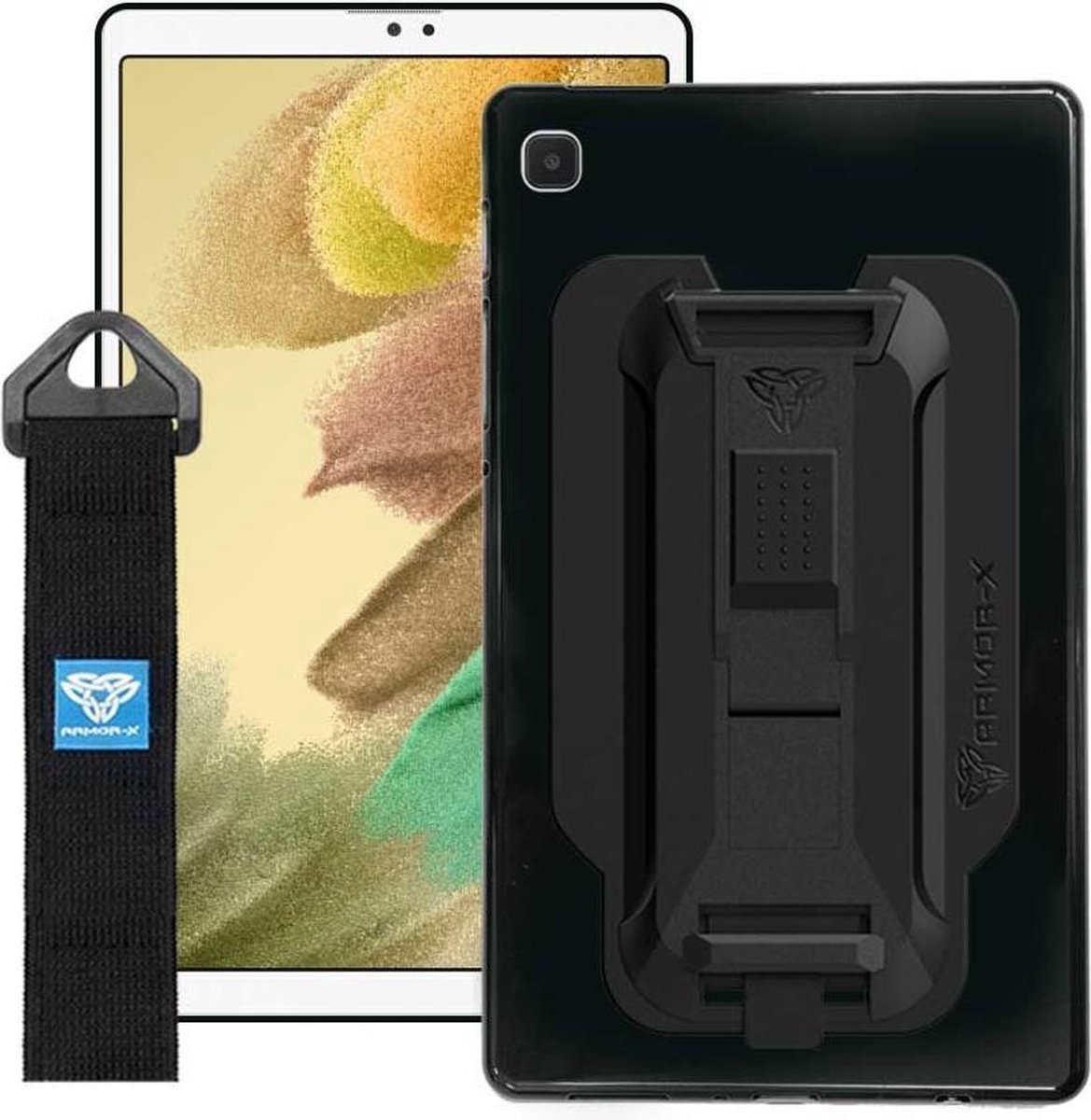 Samsung Galaxy Tab A7 Lite hoes - Armor X Protection Case - Zwart