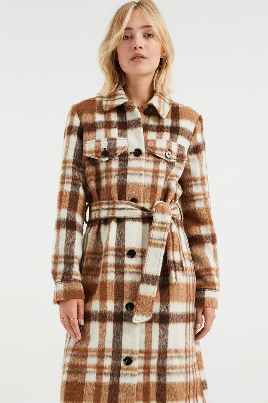 WE Fashion Dames geruite jas