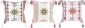 Kussen DKD Home Decor Multicolour Katoen (3 pcs) (40 x 10 x 40 cm)