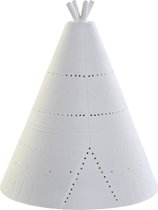 Bureaulamp DKD Home Decor Wit Porselein (18 x 18 x 22 cm)