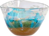 Middenstuk DKD Home Decor Blauw Kristal Mediterrane (26 x 21 x 17 cm)