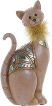 Decoratieve figuren DKD Home Decor Hars Kat (11 x 6 x 23 cm)