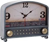 Bordsklocka DKD Home Decor Metaal Hout MDF Radio (26 x 7 x 21 cm)
