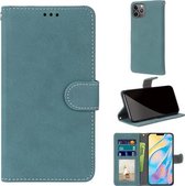 Retro Frosted Horizontale Flip PU Lederen Case met Houder & Kaartsleuven & Portemonnee & Fotolijst Voor iPhone 13 Pro Max (Blauw)