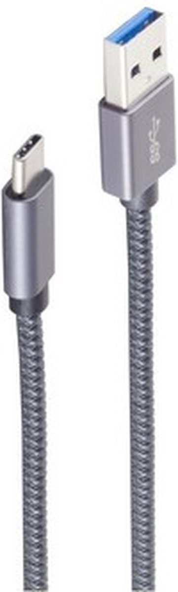 shiverpeaks Basic-S USB-kabel USB 3.2 Gen 2 (3.1 Gen 2) 0,5 m USB C Grijs
