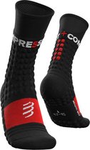 Compressport Proracing Socks Wtr - zwart/rood - maat T1