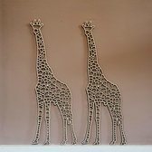 Giraffe | houten wanddecoratie| Geproduceerd in Nederland | Kaboomlaser