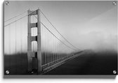 Walljar - San Francisco - Golden Gate Bridge - Muurdecoratie - Plexiglas schilderij