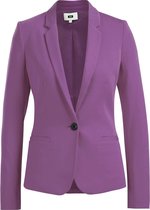 WE Fashion Dames tricot getailleerde stretch blazer