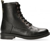Van Dalen  - Veterboot Leer - Womens - Black - 38
