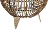 Kaarshouder DKD Home Decor Metaal Rotan (26 x 26 x 38 cm)