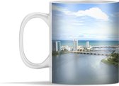 Mok - Cityscape van Recife aan de Capibaribe rivier in Brazilië - 350 ml - Beker