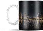 Mok - De horizon van Pittsburgh tijdens de nacht in Amerika - 350 ml - Beker