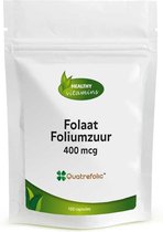 Folaat Foliumzuur | 400 mcg | 100 capsules | Quatrefolic® | vitaminesperpost.nl