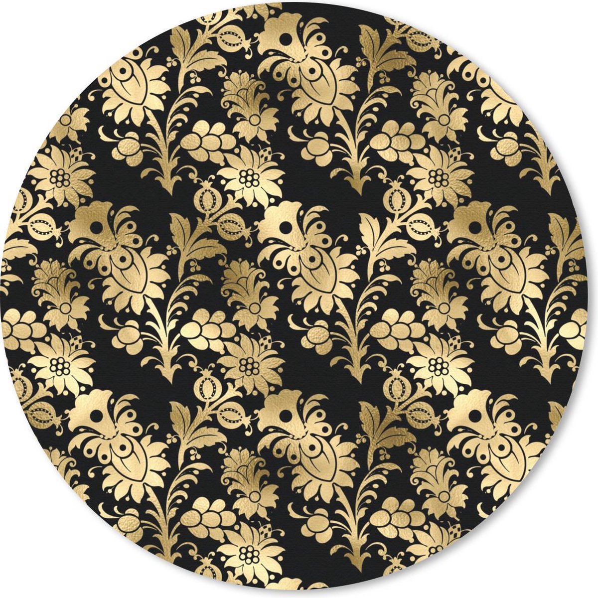 Muismat rond 30x30 cm - Mousepad Patronen - Bloemen - Barok - Ronde muismatten