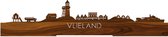 Standing Skyline Vlieland Palissander hout - 40 cm - Woon decoratie om neer te zetten en om op te hangen - Meer steden beschikbaar - Cadeau voor hem - Cadeau voor haar - Jubileum - Verjaardag - Housewarming - Aandenken aan stad - WoodWideCities