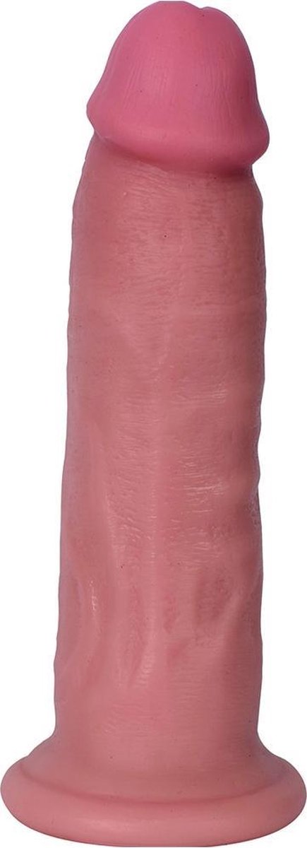 Goedkoopste Bareskin Vibrating Dildo with Balls - 8 / 20,5 cm