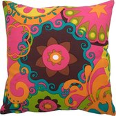 Hoyz | Kussen Tropical Fun Multi | 45 X 45 | Sierkussen Voor Woonkamer Of Slaapkamer