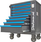 Datona® Gevulde gereedschapswagen met cijferslot Ultimate PRO 8 lades 5 lades gevuld - Zwart