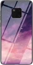 Voor Huawei Mate 20 Pro Sterrenhemelpatroon Gehard Glas + TPU Schokbestendige Beschermhoes (Fantasie Sterrenhemel)