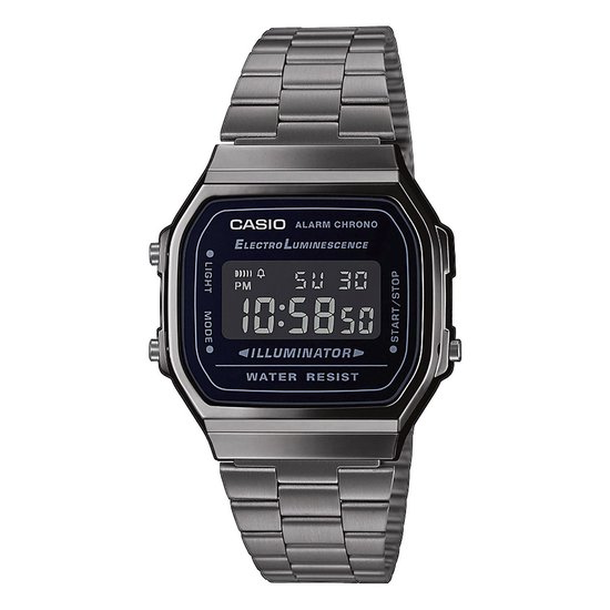 Casio Vintage Iconic A168WEGG-1BEF Unisex Horloge 39 mm - Grijs