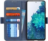 Hoesje Wallet Book Case Blauw Geschikt voor Samsung Galaxy S20 FE
