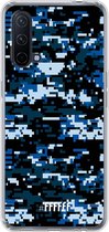 6F hoesje - geschikt voor OnePlus Nord CE 5G -  Transparant TPU Case - Navy Camouflage #ffffff