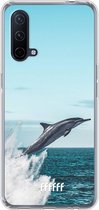 6F hoesje - geschikt voor OnePlus Nord CE 5G -  Transparant TPU Case - Dolphin #ffffff