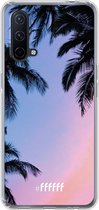 6F hoesje - geschikt voor OnePlus Nord CE 5G -  Transparant TPU Case - Sunset Palms #ffffff
