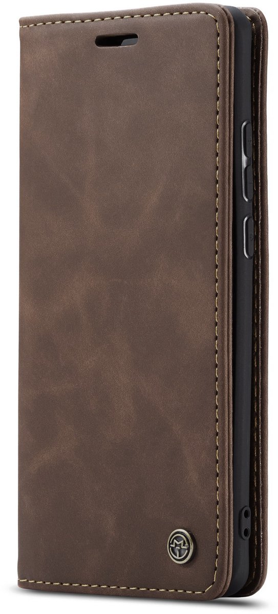 CaseMe Book Case - Geschikt voor Samsung Galaxy A50 / A30s Hoesje - Donkerbruin