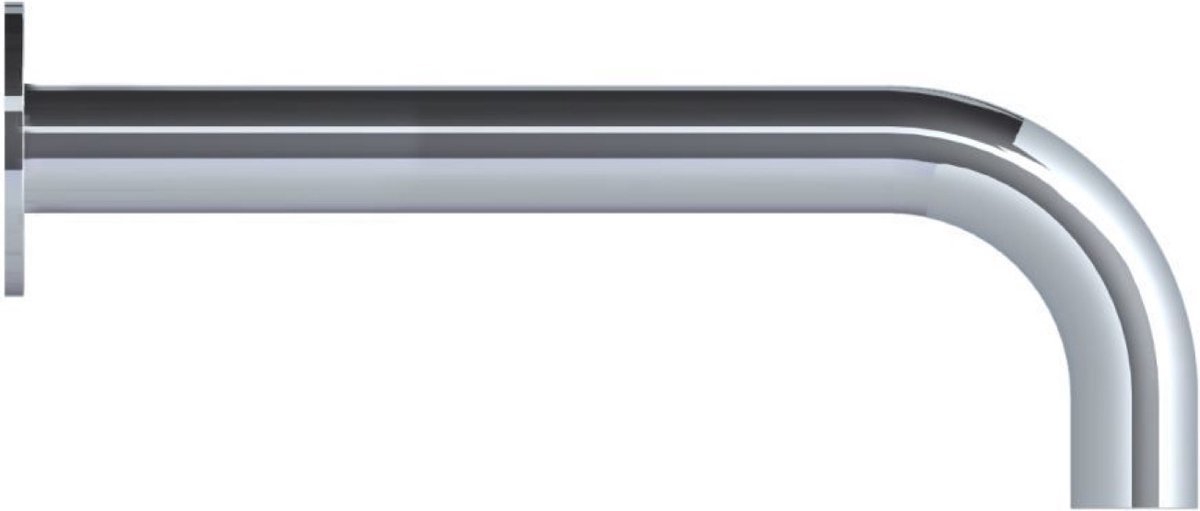 Universele Uitloop Hotbath Pal Met Verbogen Perlator 22.5 cm Chroom