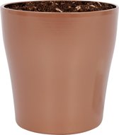 WLPlants Luxe Bloempot Anna Ø12 - Koper - Hoogte 12,5 cm - Keramische sierpot met hoogwaardige afwerking - Geschikt als plantenpot - Binnen en buiten te gebruiken