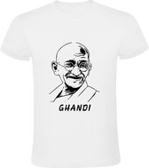 Ghandi | Icon | India | Heren T-Shirt | Wit