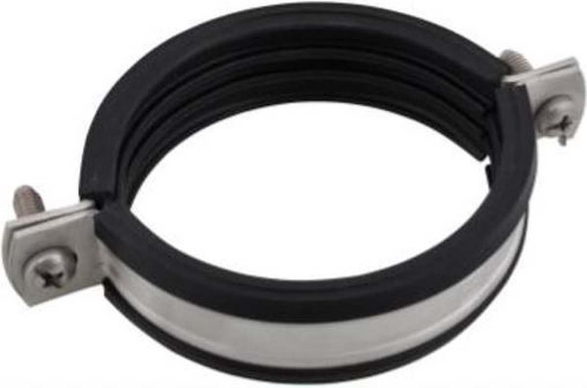 BIS Bifix® - Bisfix 1301 - tweeschroeven - pijpbeugel - RVS 316 - EPDM inlage - 86 - 91 mm - M10 - bi.dr.